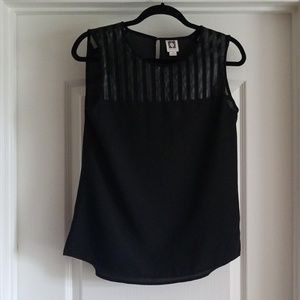 Anne Klein | Black Sleeveless Top